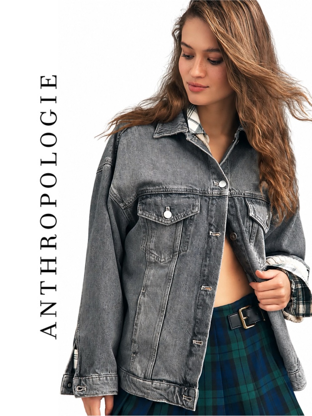Anthropologie Pilcro Weston Denim Boyfriend Jacket